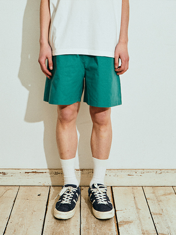 Cb WIDE EASY SHORTS (INDI GREEN)