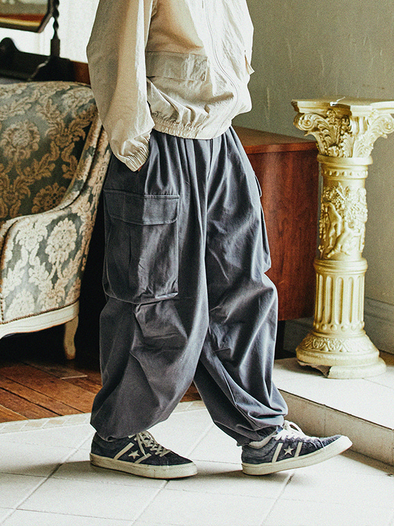Cb WIDE CARGO PANTS(CHARCOAL)